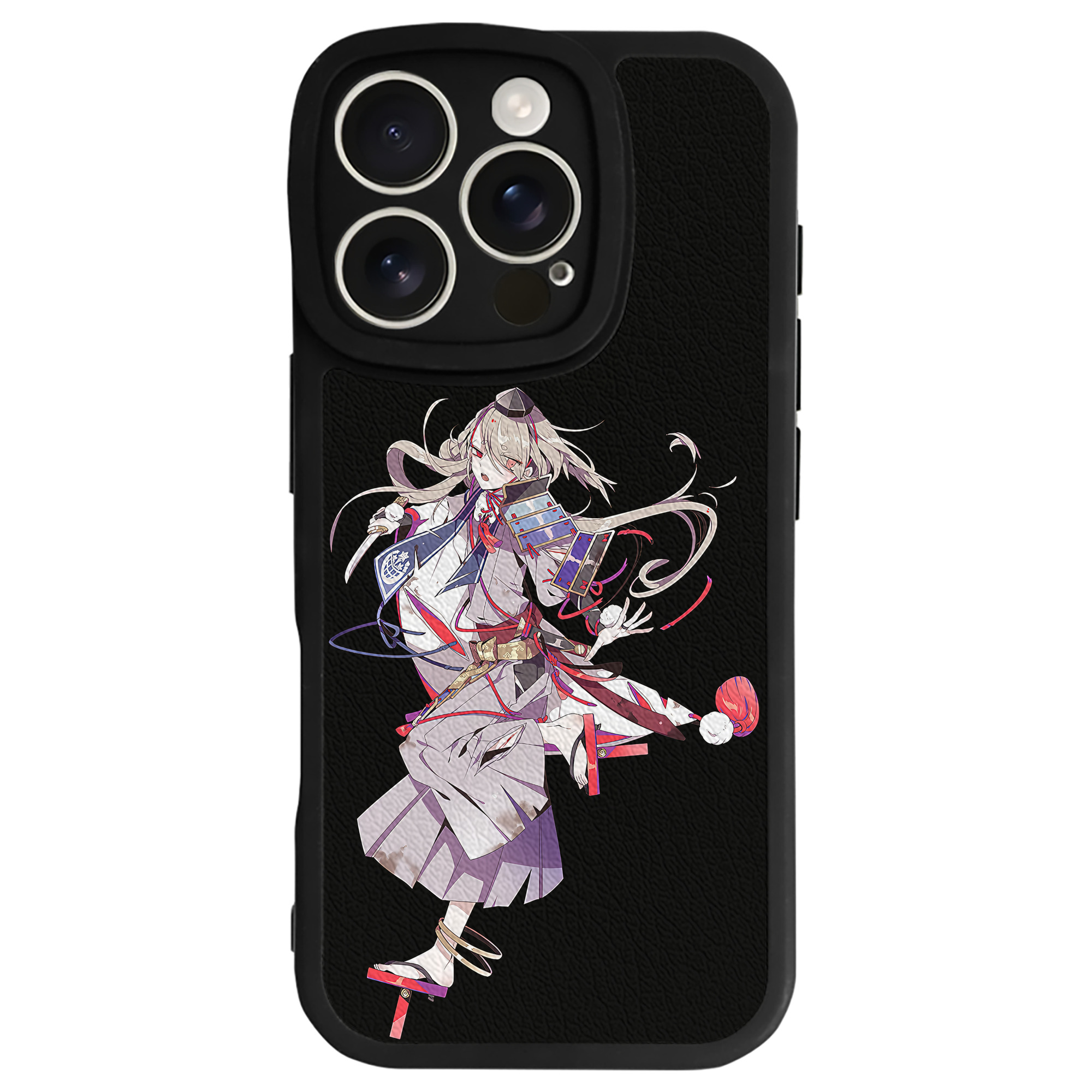 （画像用） 刀剣乱舞 Touken Ranbu 【iPhone 16シリーズ対応】シリコンスマホケース（レザー調） 材質：シリコン